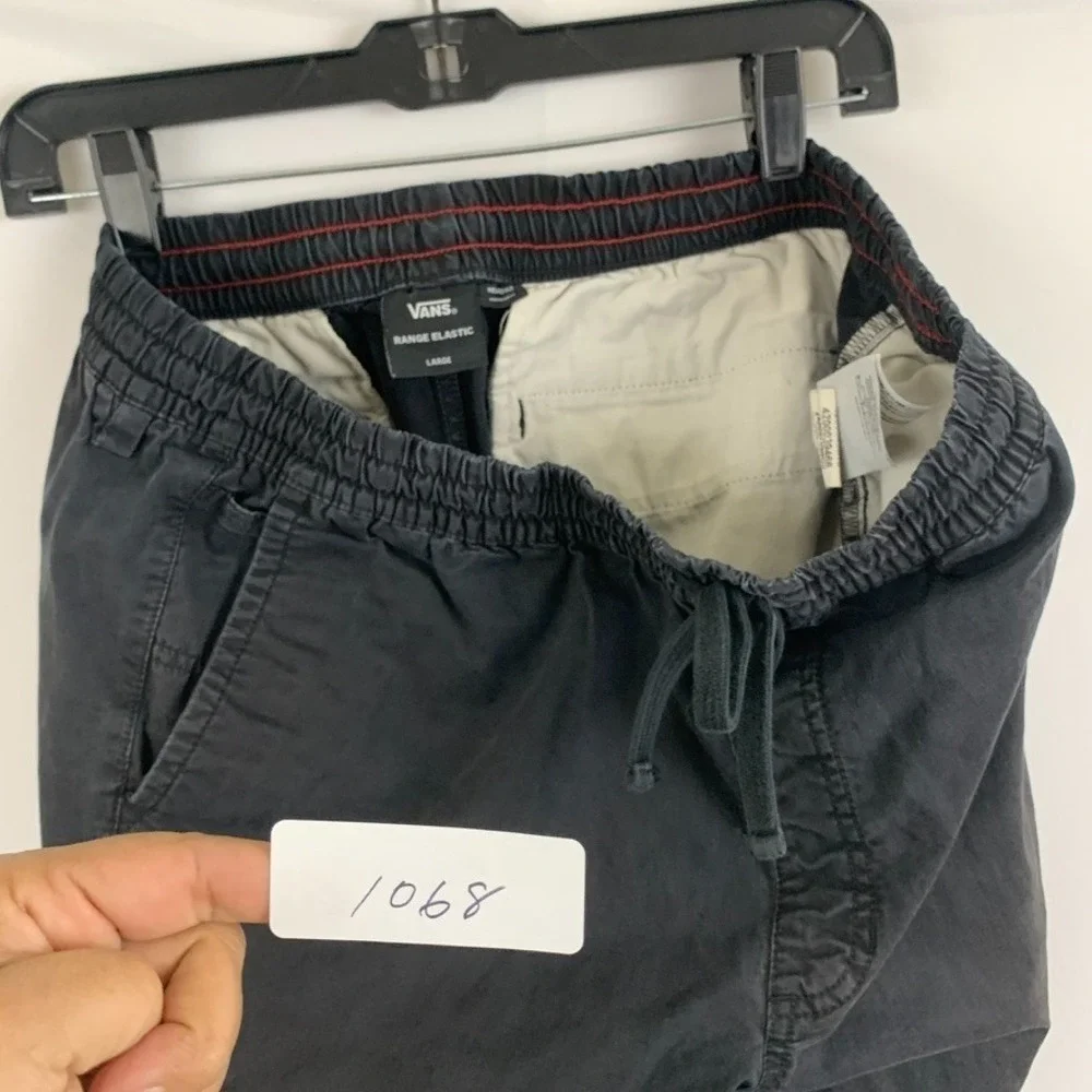 Vans Range Elastic Loose Jogger Pants Mens Large Gray Skate Casual Chino